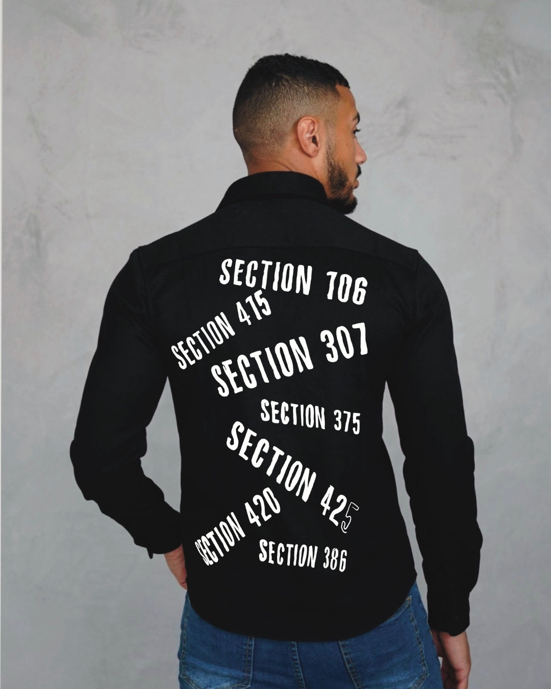 TAMANCHA FULL SLEEVE BLACK OVERSIZED KNITTED SHIRT(*)