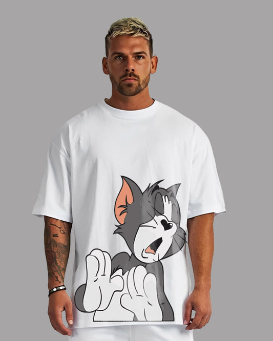 PEOPLE OUTSIDE UNISEX EXCLUSIVE OVERSIZED TEE - WHITE