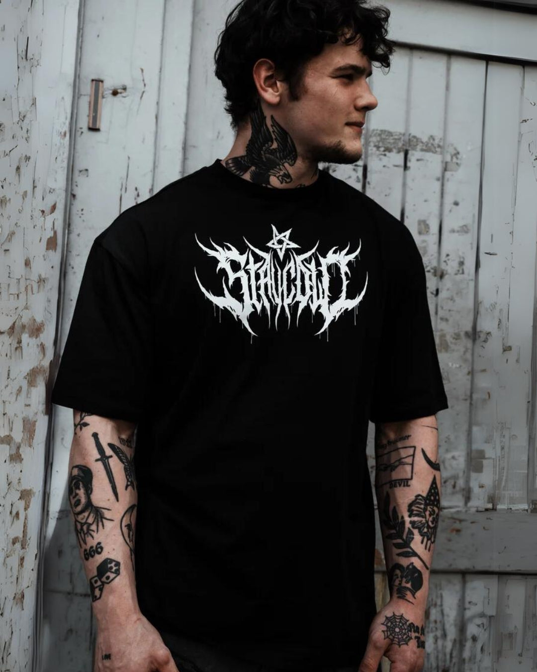 Lost Unisex Exclusive Oversized Tee - Black(*)