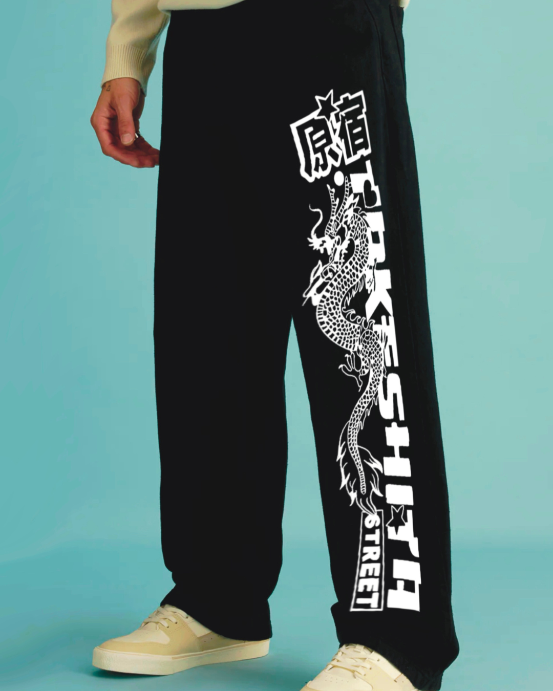 Dragon Adventure: Mens Black Cotton Pants(*)