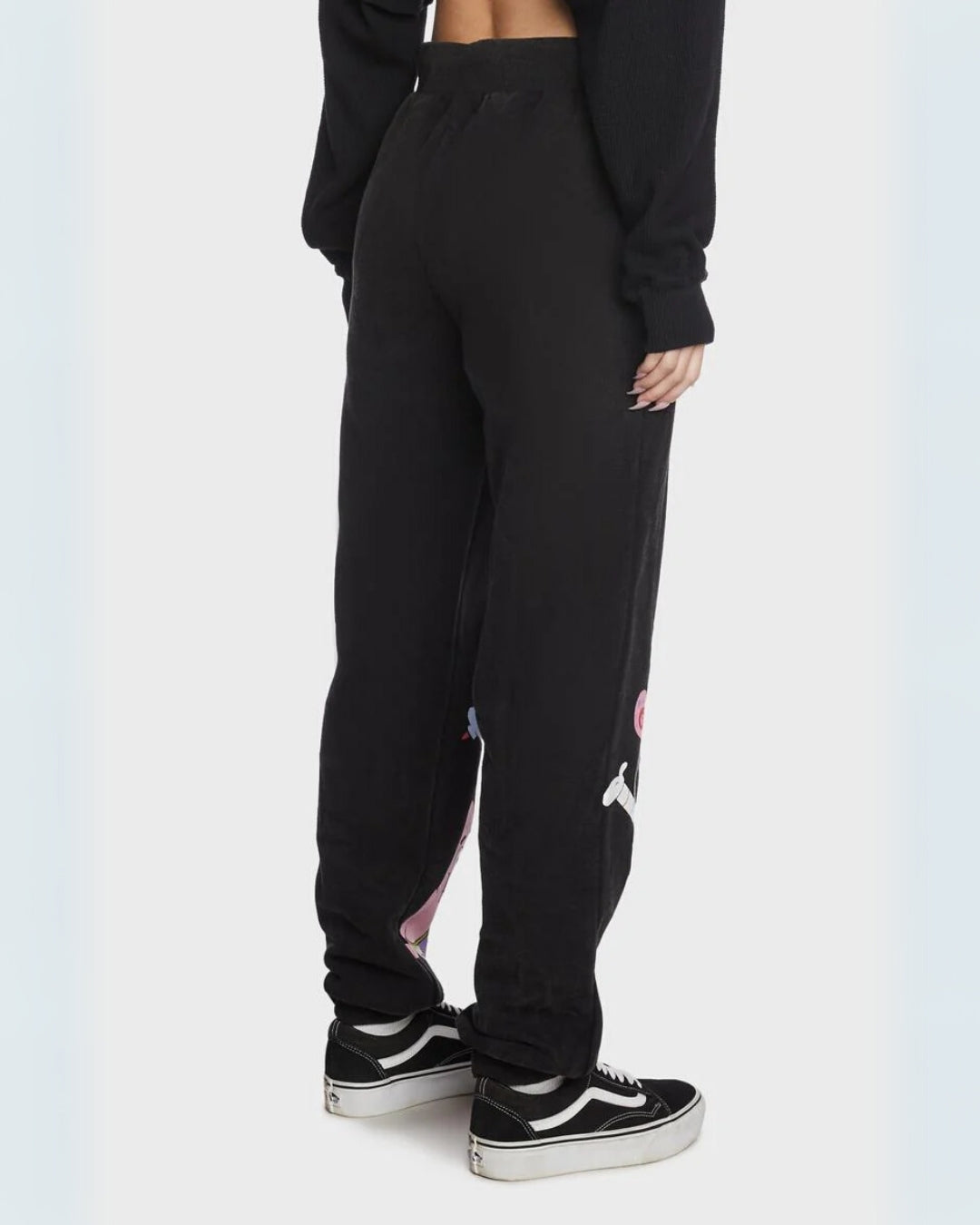 Women's Black Cotton Pant - SpongeBob Style