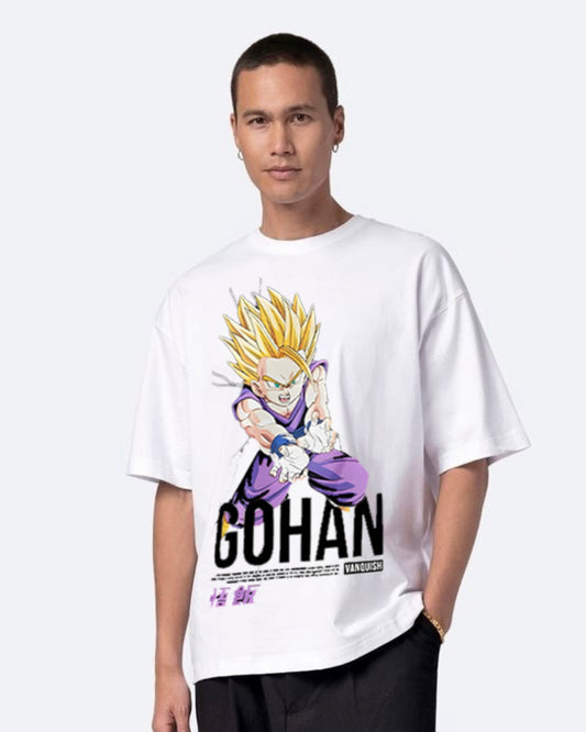 GOHAN UNISEX EXCLUSIVE OVERSIZED TEE - WHITE(*)