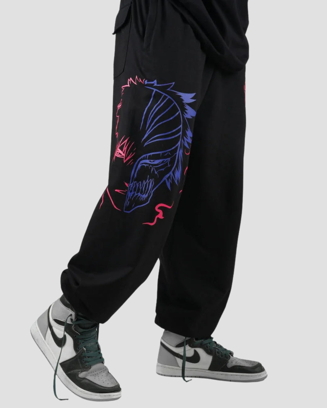 Men's Designer Black Cotton Pant - Dual Soul