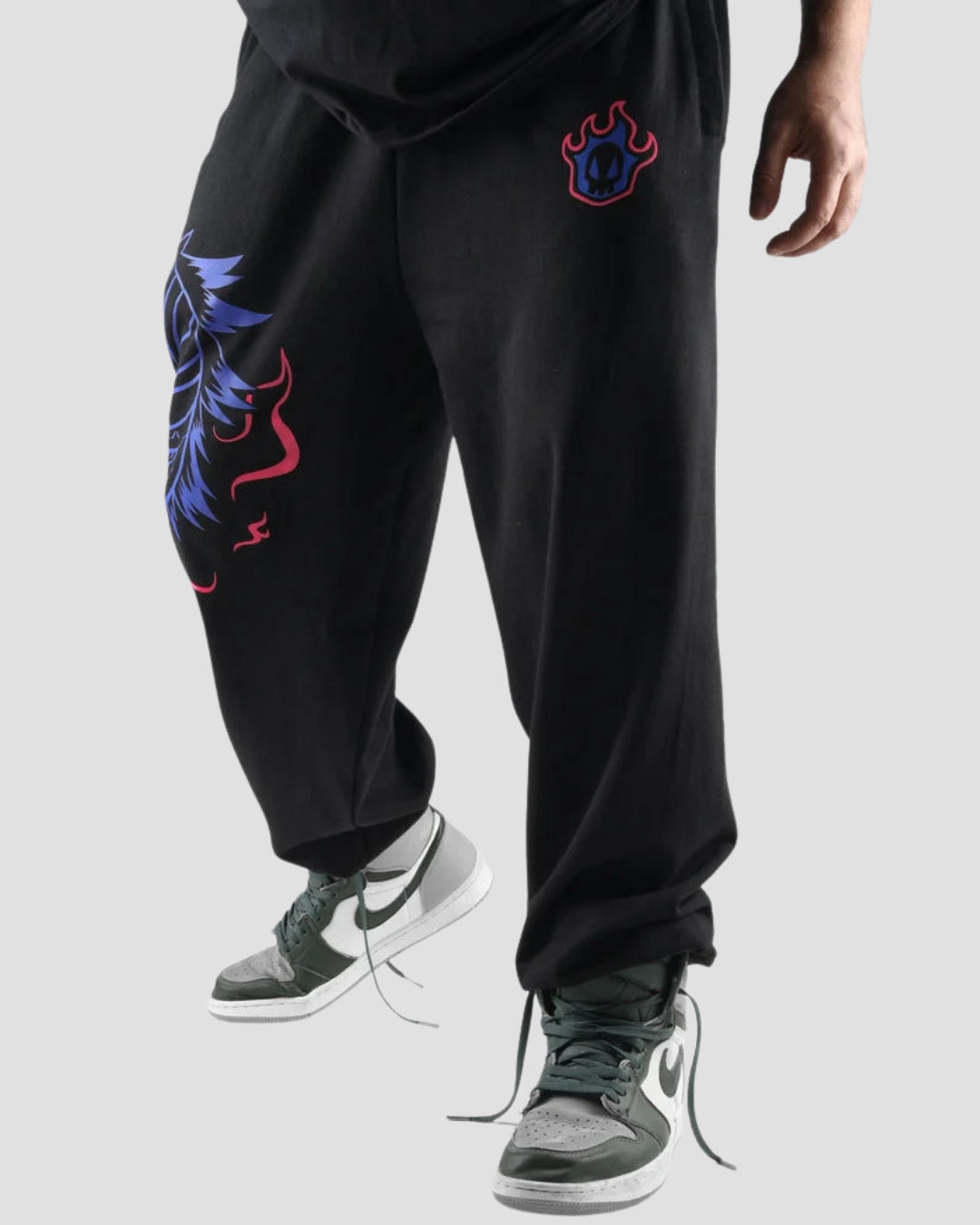 Men's Designer Black Cotton Pant - Dual Soul