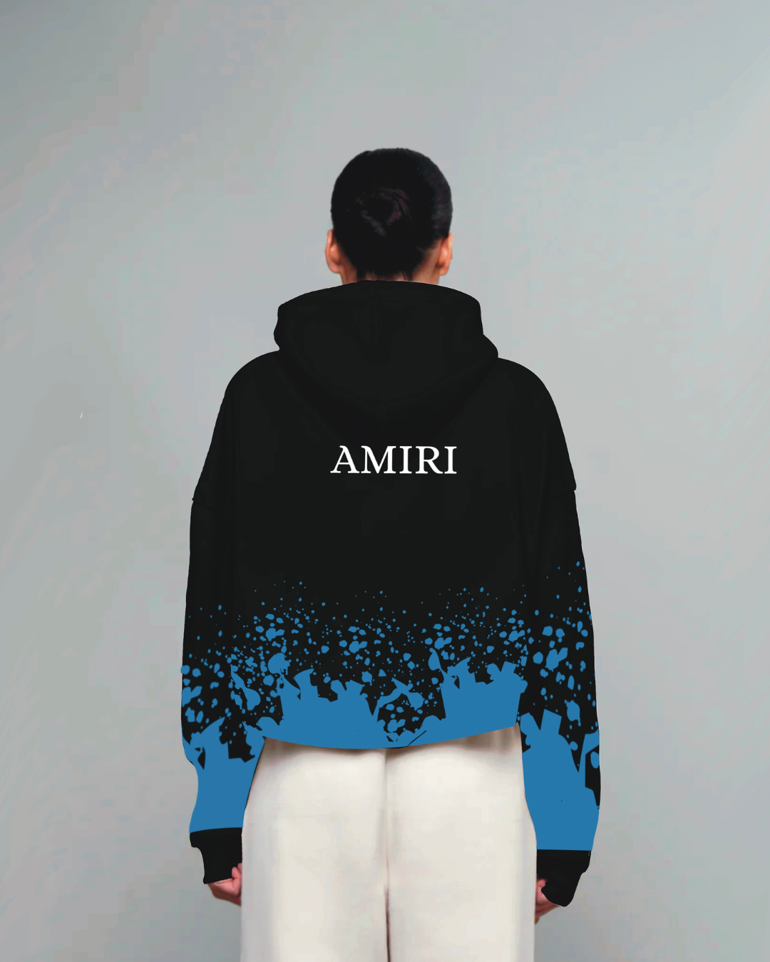 Women Black Oversized Hoodie Amiri Vyve