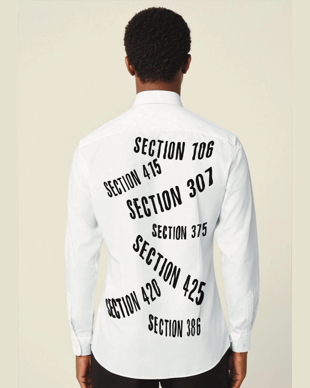 TAMANCHA FULL SLEEV WHITE OVERSIZED KNITTED SHIRT(*)