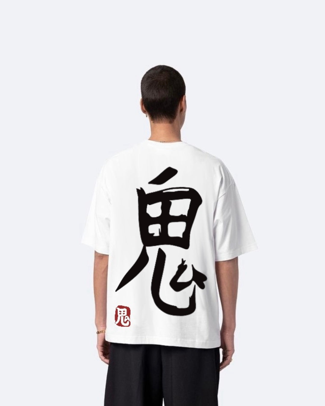 Mysterious Gurl White Urban Oversized T-Shirt for Men(*)