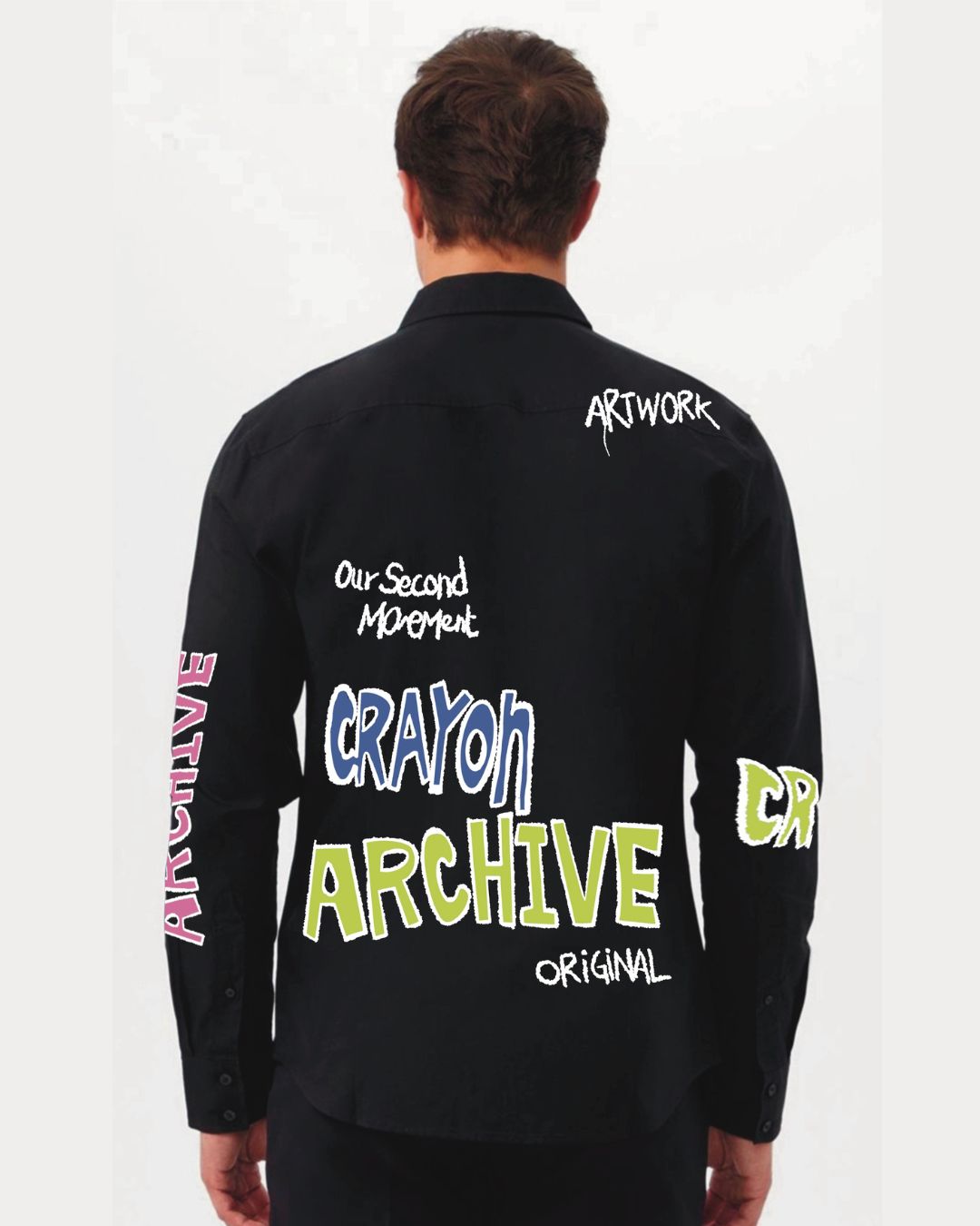 ARCHIVE CRAYON BLACK FULL SLEEVE SHIRT