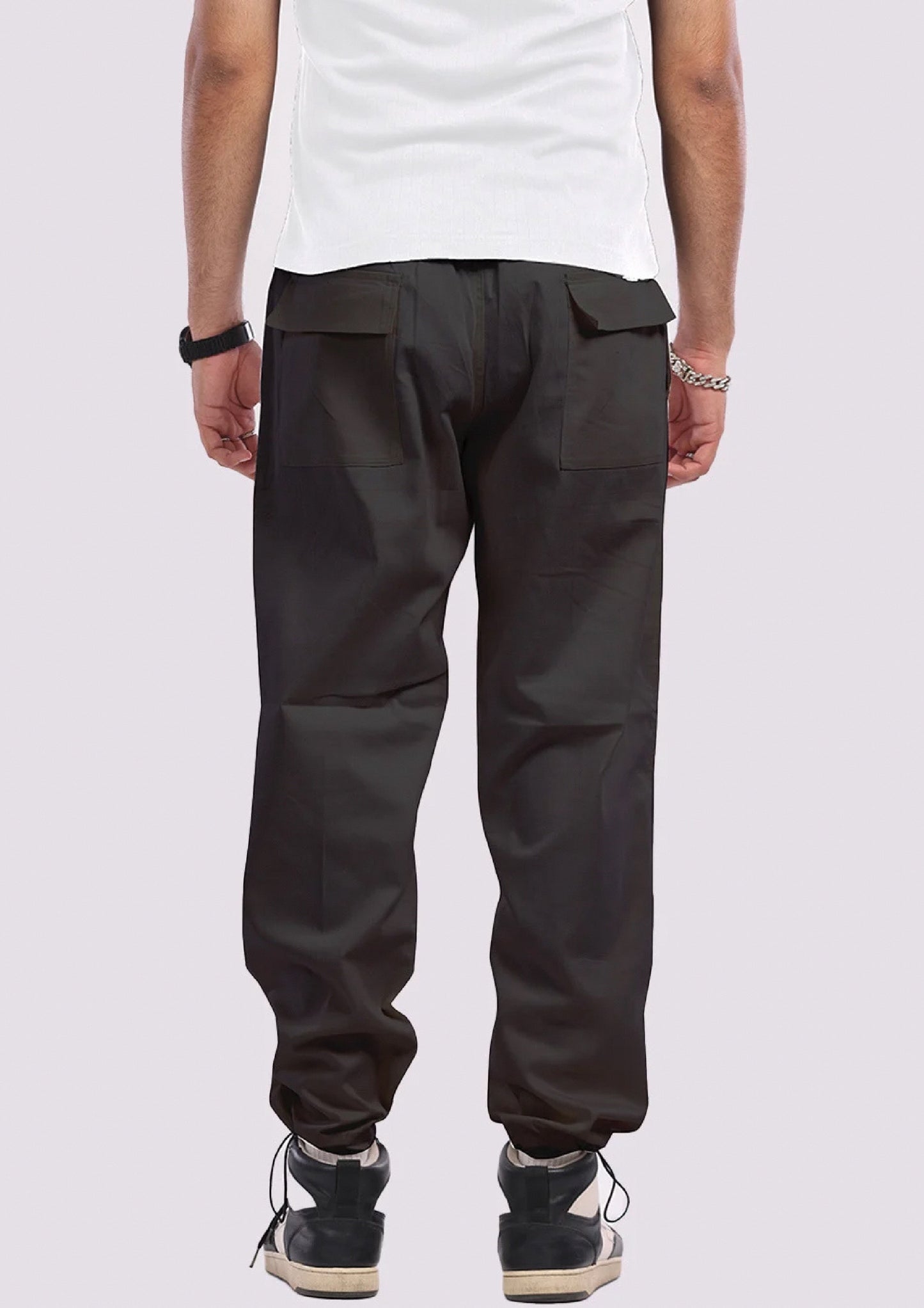 Men's Eminem Black Cotton Pant