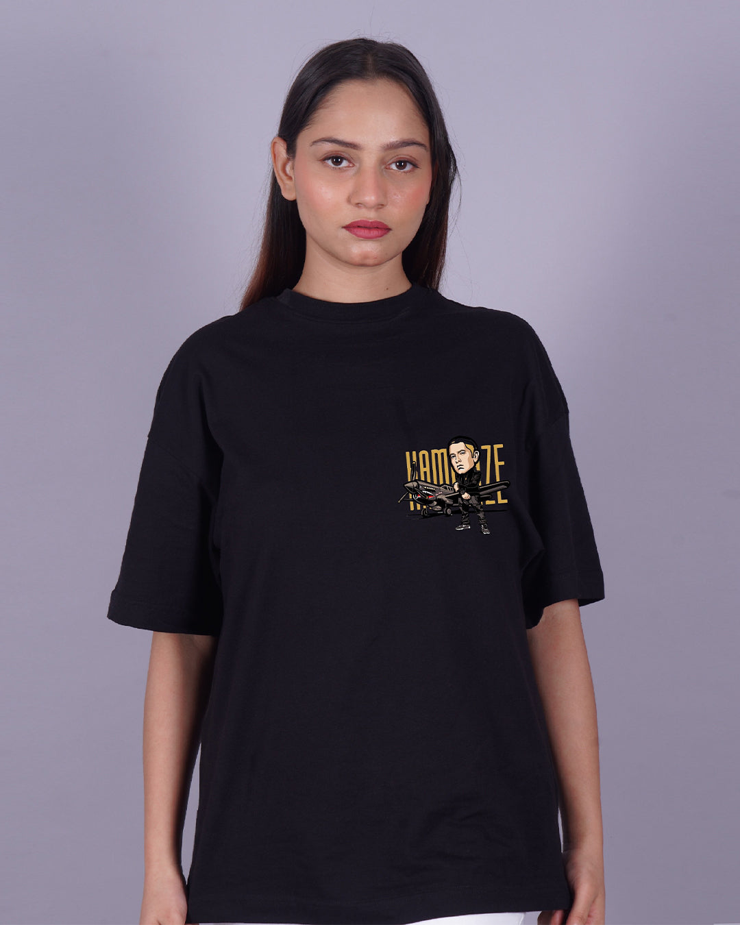Pack of 2 Women's Oversized Tees - Eminem Graphic & Kamikaze