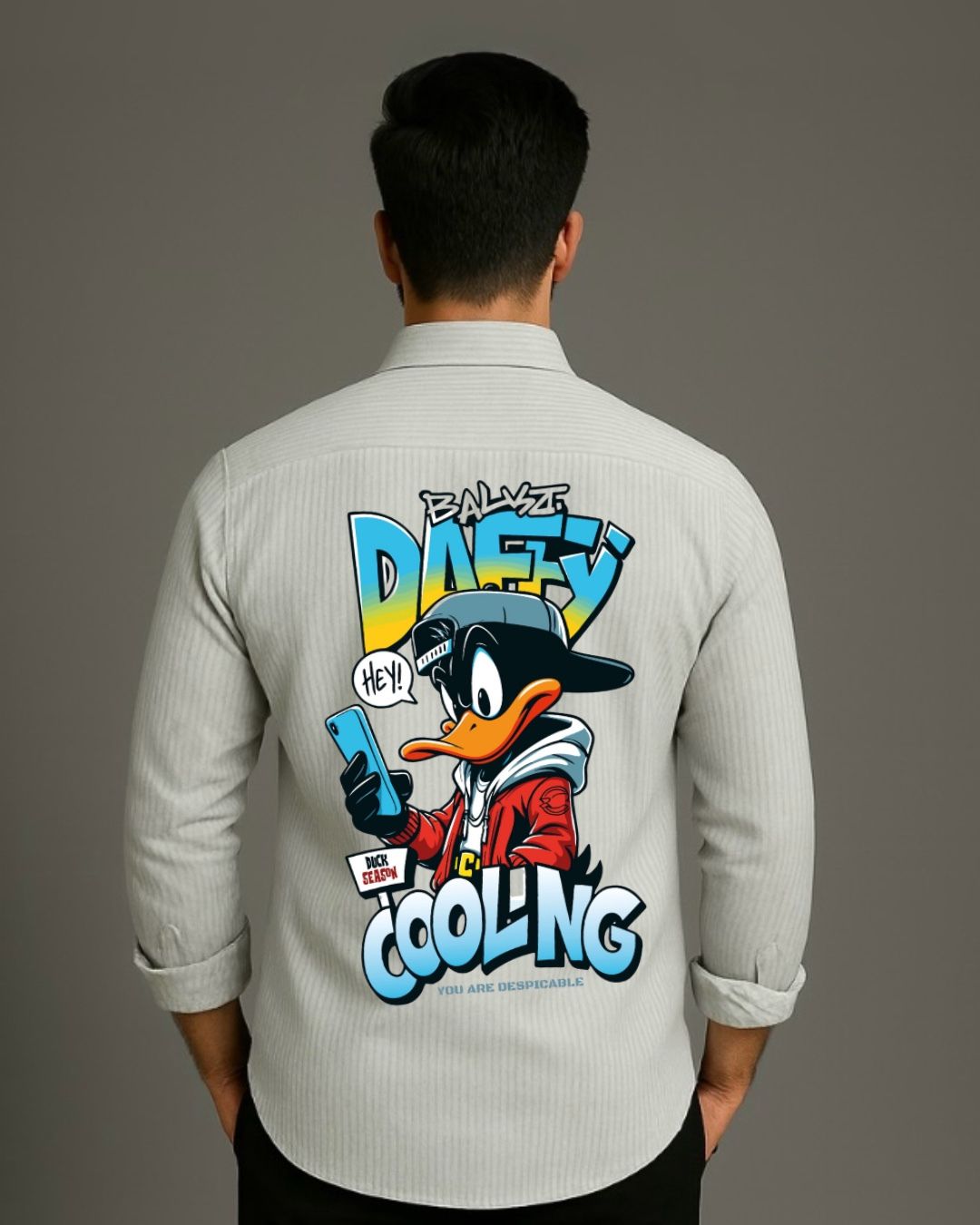 MEN'S DUCK & DODGE FULL SLEEVE STRIPE SHIRT