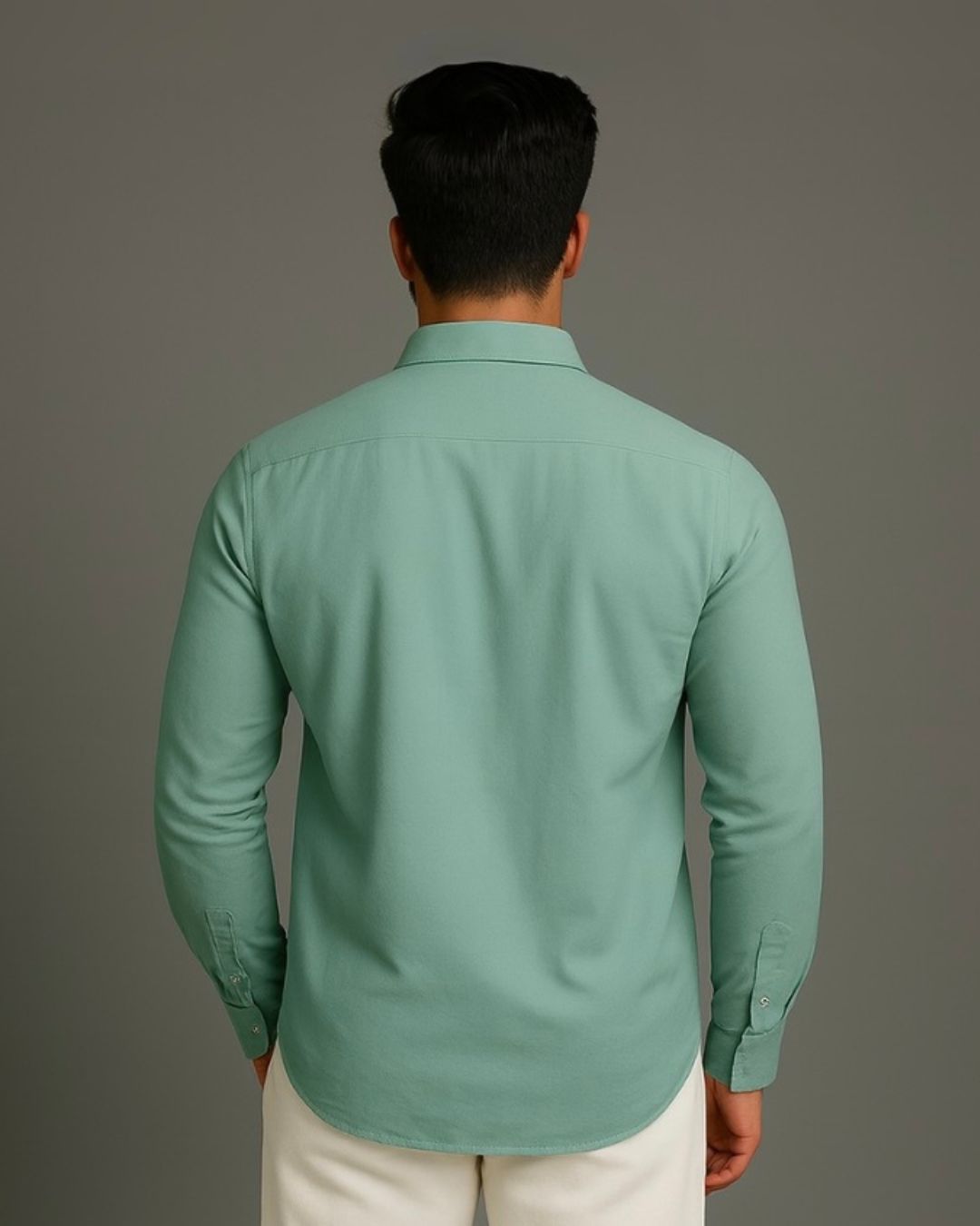 MEN'S ROAR CRUNCHY FULL SLEEVE GREEN SHIRT