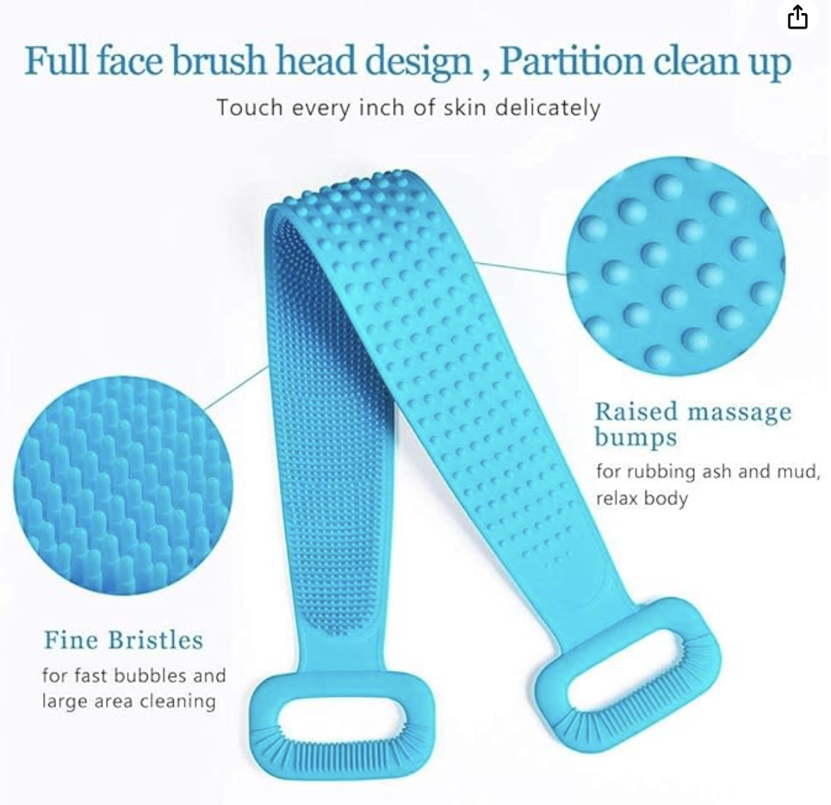 Silicone Back Scrubber Belt