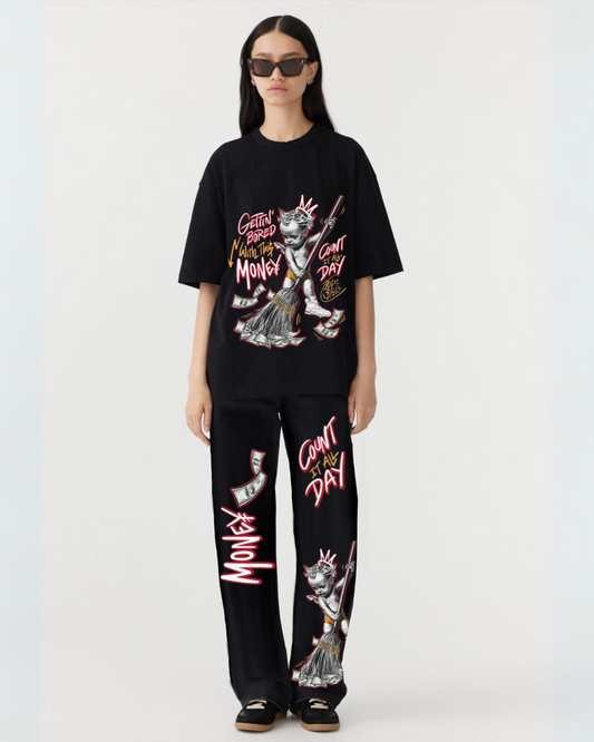 WOMEN'S MONEY COUNT CORDSET (BLACK AND BLACK)