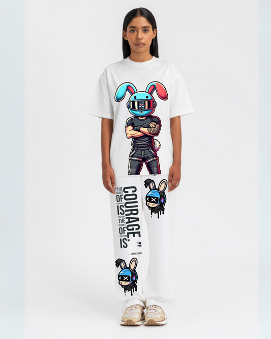 WOMEN'S  SECRET FREEDOM CORDSET (WHITE  AND WHITE)