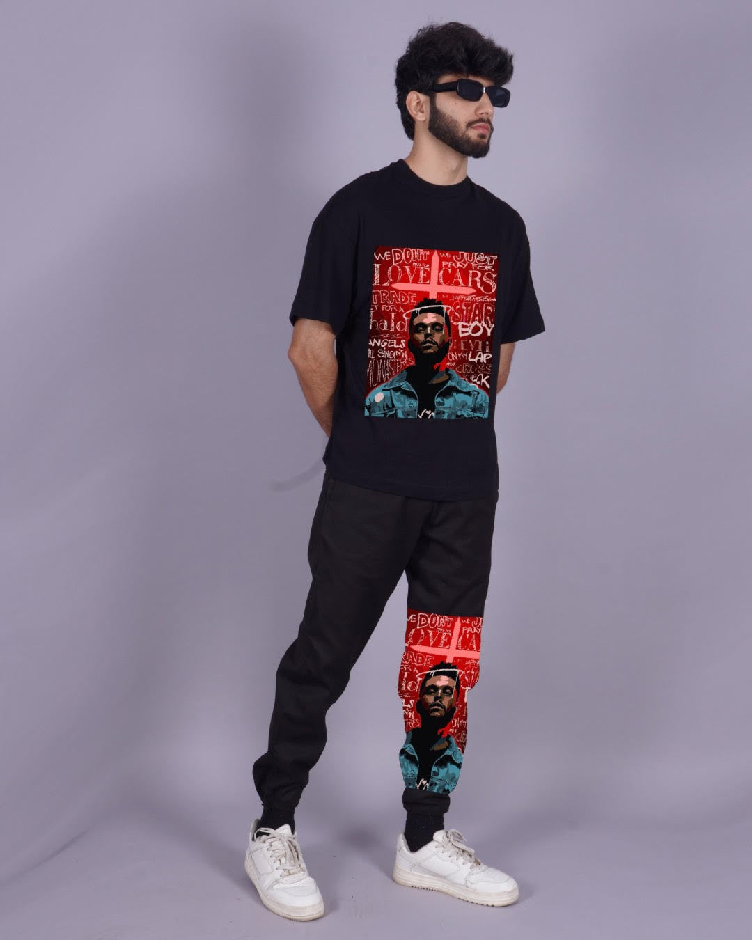 Starboy Men's Oversized Black Coord Set(*)