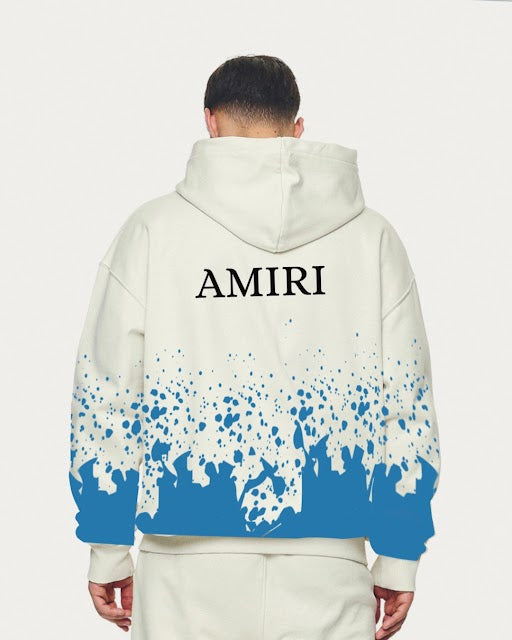 Unisex white Oversized Hoodie Amiri Vyve