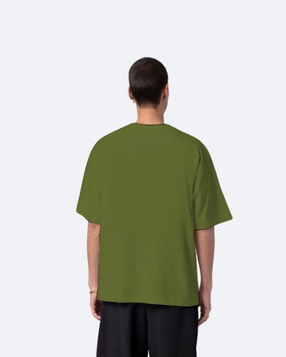 404 Error Olive Urban Oversized T-Shirt for Men