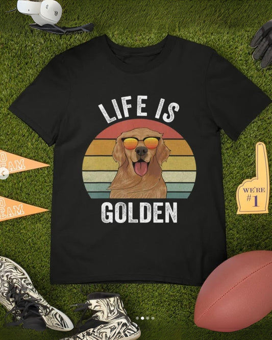 Life is Golden Unisex Exclusive Oversized Tee - Black
