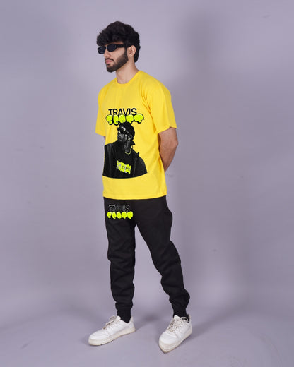 Men's Travis 1.0 Oversized Co-Ord Set - Yellow and Black