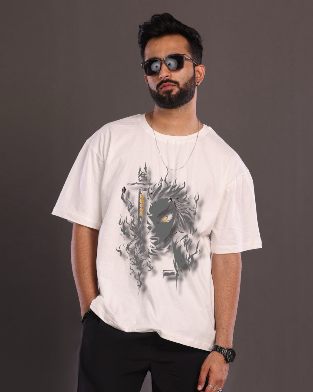 Pack of 2 Men's Oversized T-Shirt: Bankai & Death Note