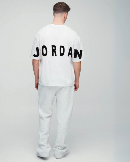 Up Hand Basketball White Oversized Men's Co Ord Set(*)