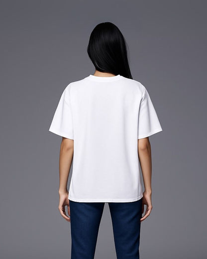 Dilruba babi Unisex Exclusive Oversized Tee - White
