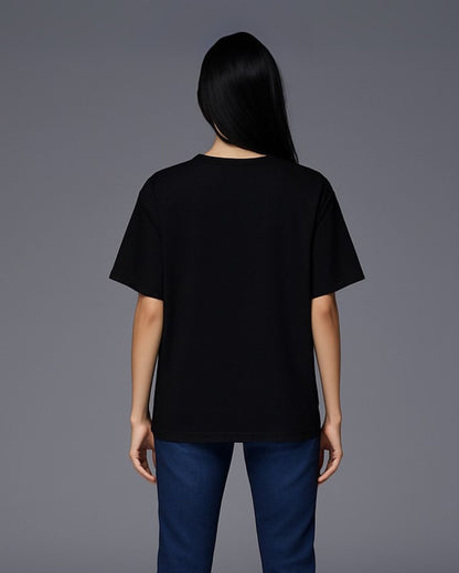 Dog father Unisex Exclusive Oversized Tee - black