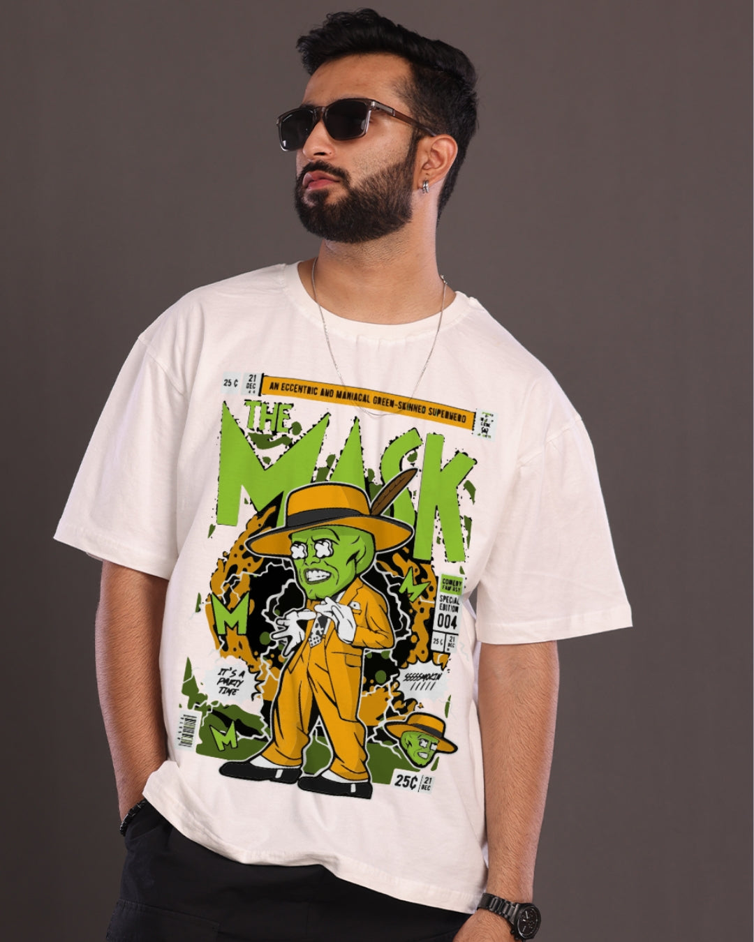 Pack of 2 Men's Oversized T-Shirt: The Mask & Snoop Dogg