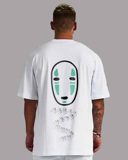 Dragon Face Unisex Exclusive Oversized Tee - White