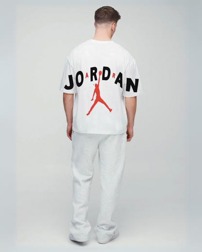Basketball White Oversized Men's Co Ord Set(*)