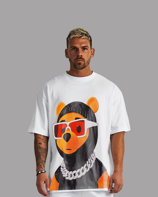 WINNIE THE POOH UNISEX EXCLUSIVE OVERSIZED TEE - WHITE