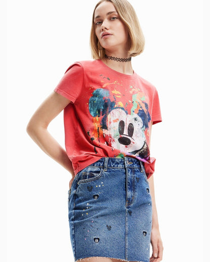 Teddy Face Unisex Exclusive Oversized Tee - Red