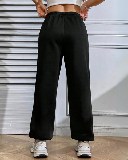 Women's Black Cotton Pant - Day