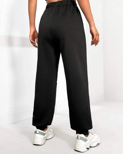 Women's Black Cotton Pant - Fierce