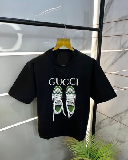 Gu'cci Sneaker Unisex Exclusive Oversized Tee - Black