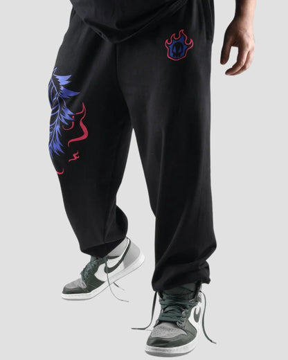 Men's Designer Black Cotton Pant - Dual Soul
