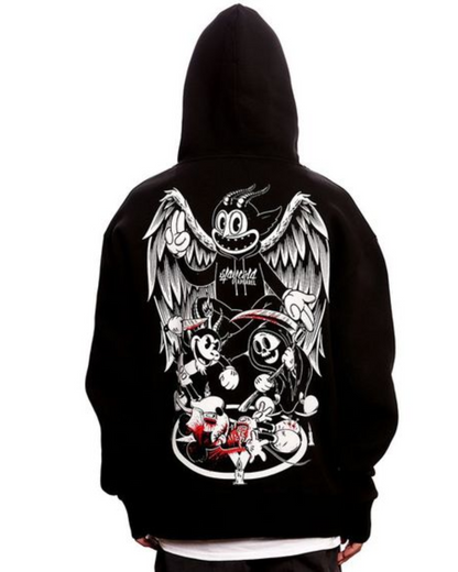 Unisex Black Oversized Hoodie - Devil Hunter