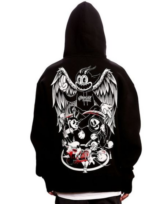 Unisex Black Oversized Hoodie - Devil Hunter