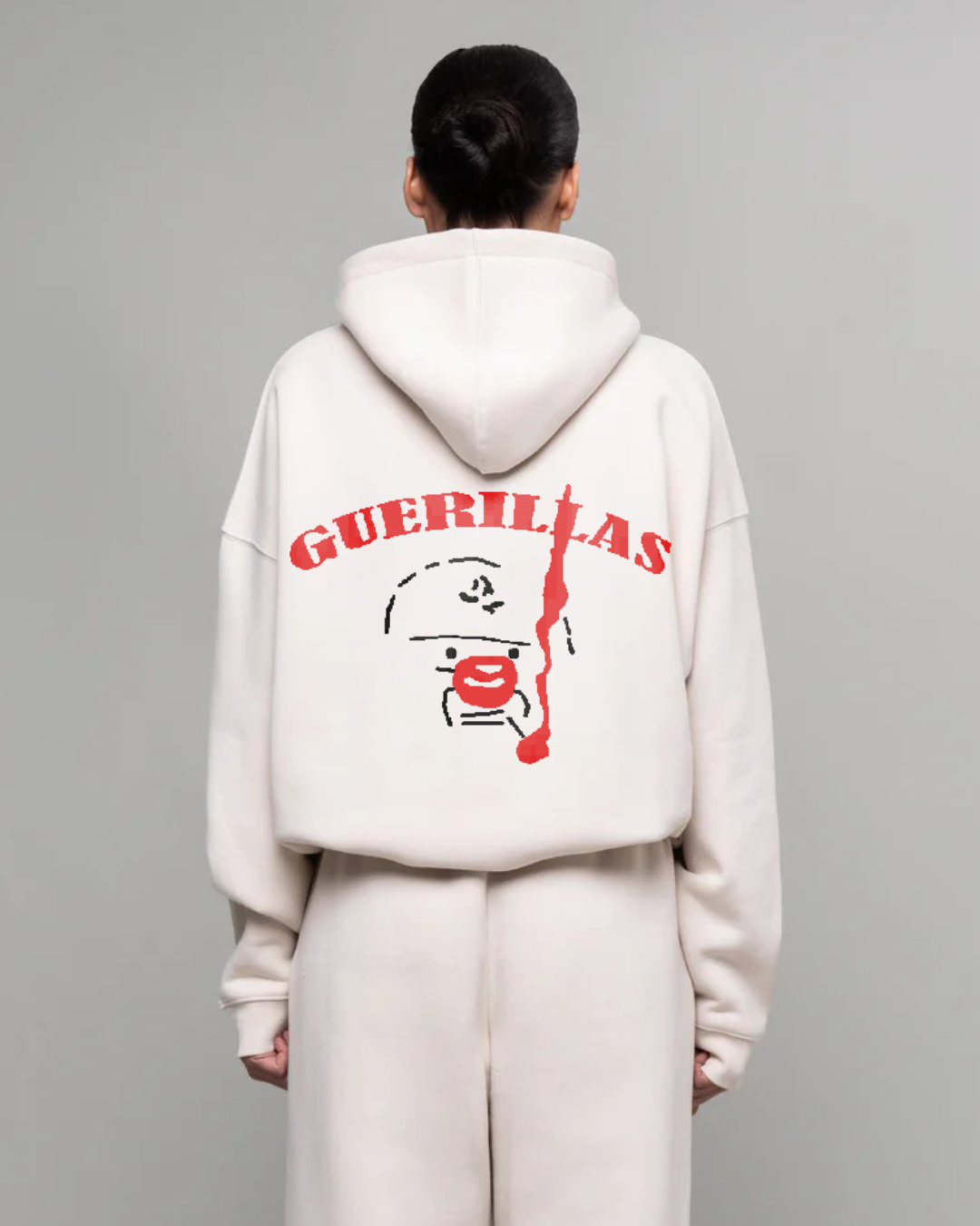 Ladies white oversized hoodie sale