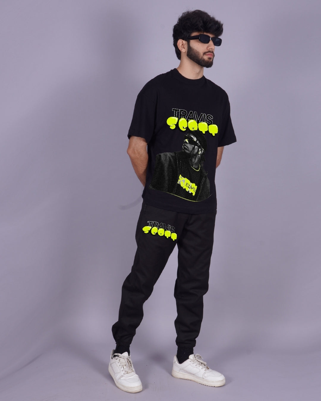 Men's Travis 1.0 Oversized Co-ord Set in Black