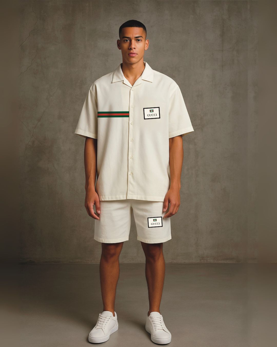 Branded style Ultrasoft half shirt with shorts Cordset(*)