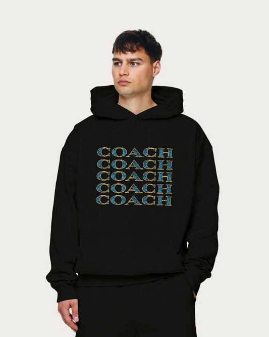 Unisex Black Oversized Hoodie - Coach