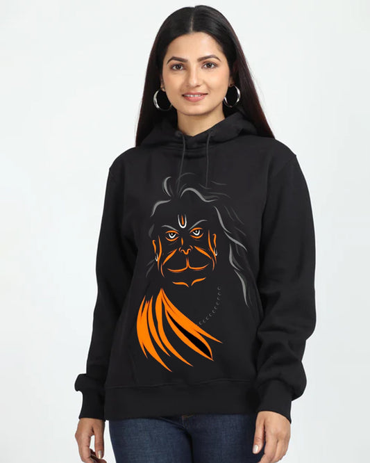 Women Oversized Hoodie - Hanuman