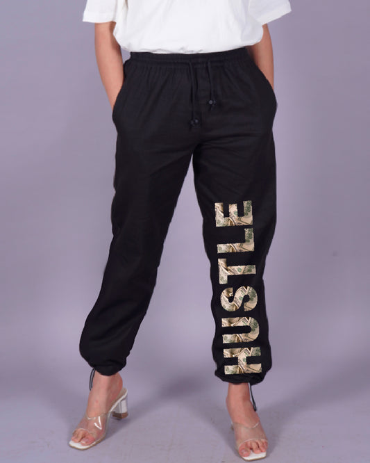 Women's Black Adjustable Cargo Pants - Hustle in Style