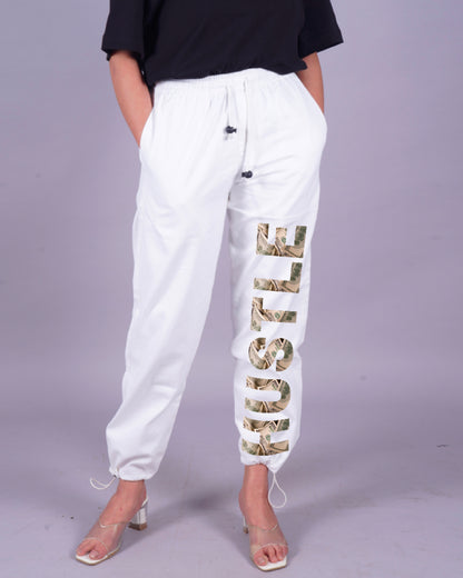 White Hot Hustle: Women's Cargo Parachute Pants