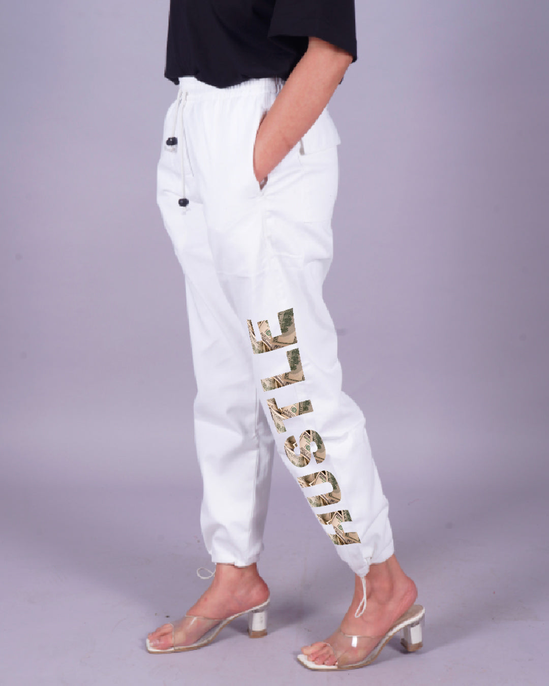 White Hot Hustle: Women's Cargo Parachute Pants