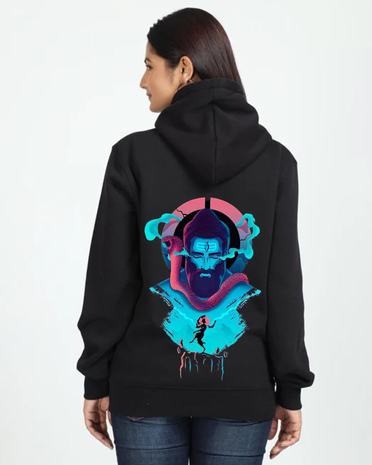 Women Oversized Hoodie - Divine Shiva