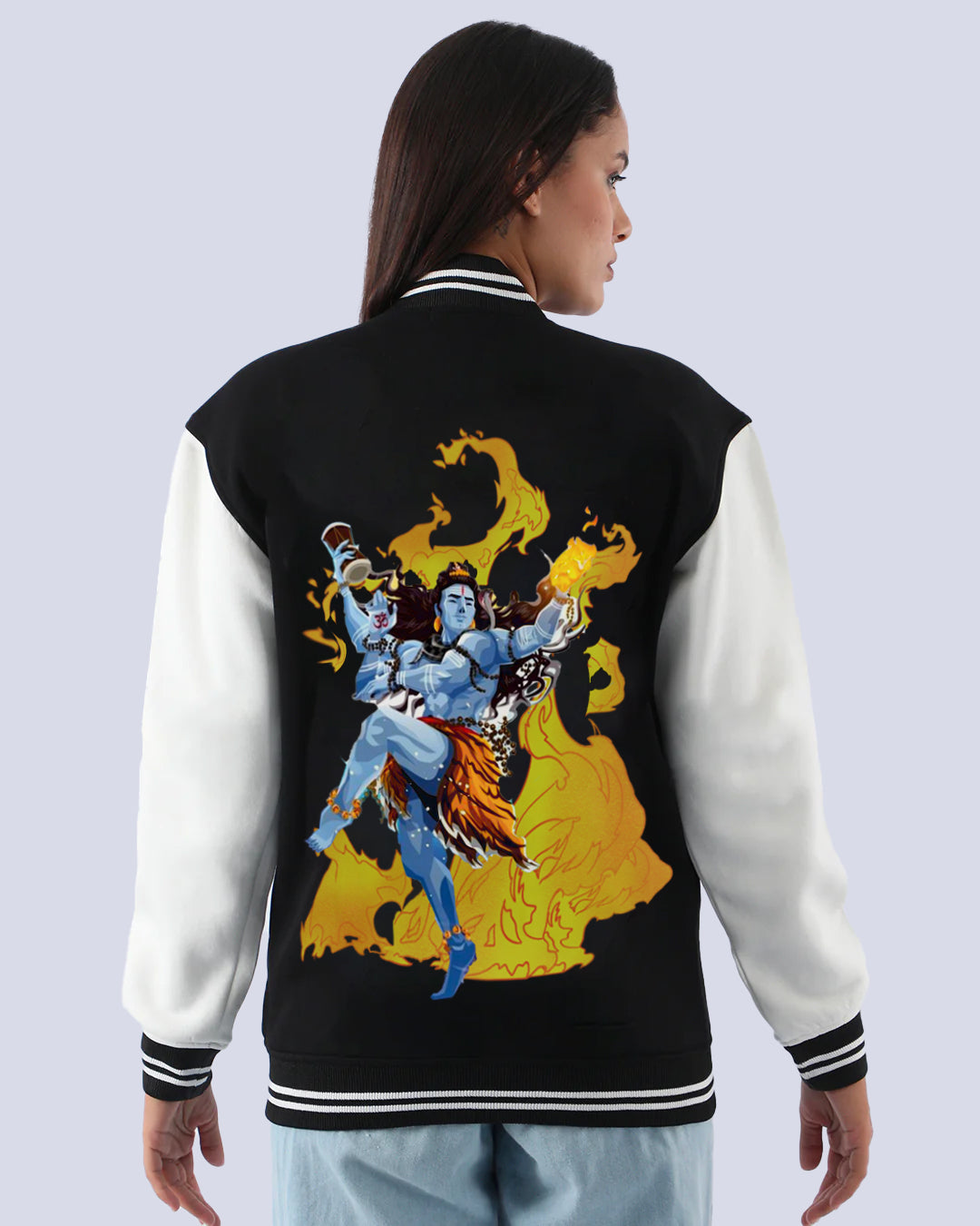 Women's Oversized Varsity Jacket - Shiv Tandav