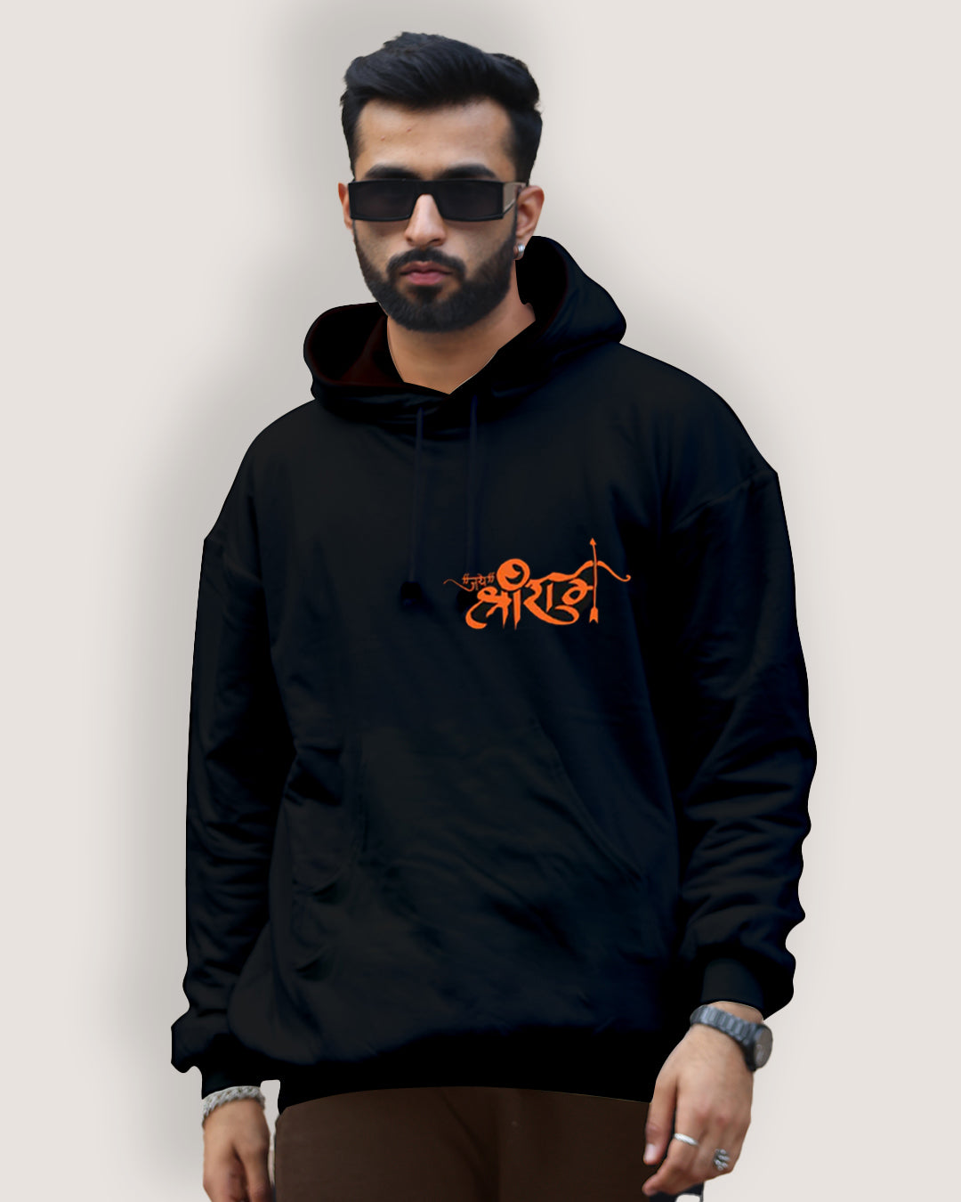 Men's Oversized Hoodie - Hanuman Ji